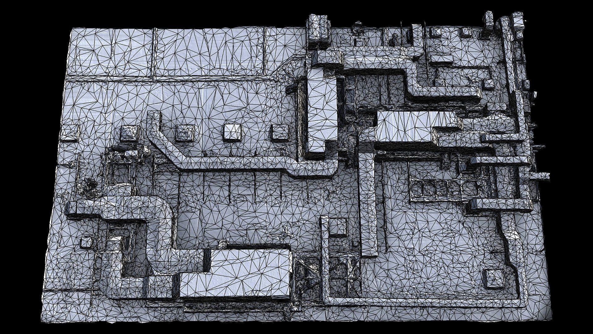 factory roof airvents systems part4 photogrammetry Low-poly 3D model_6