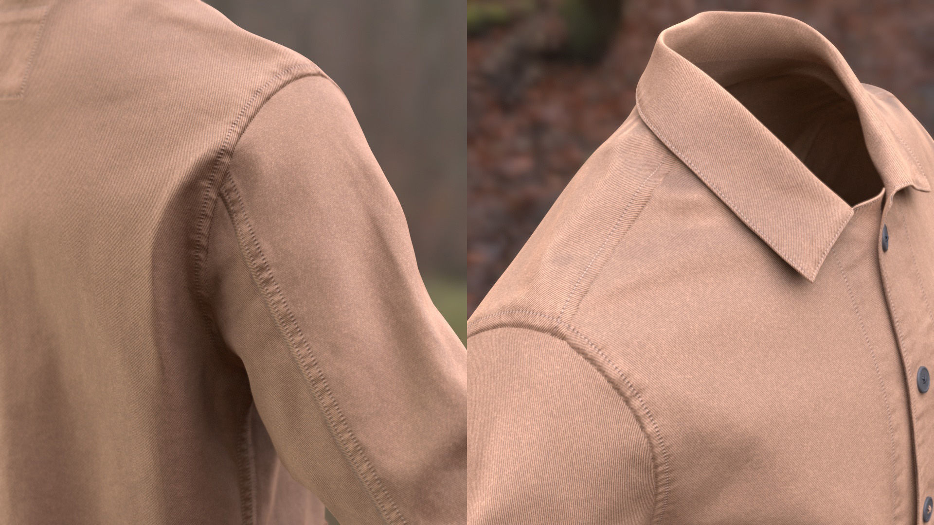 Overshirt 50 - All MH Bodies and UE5 Skeletons - Rigged Low-poly 3D model_10