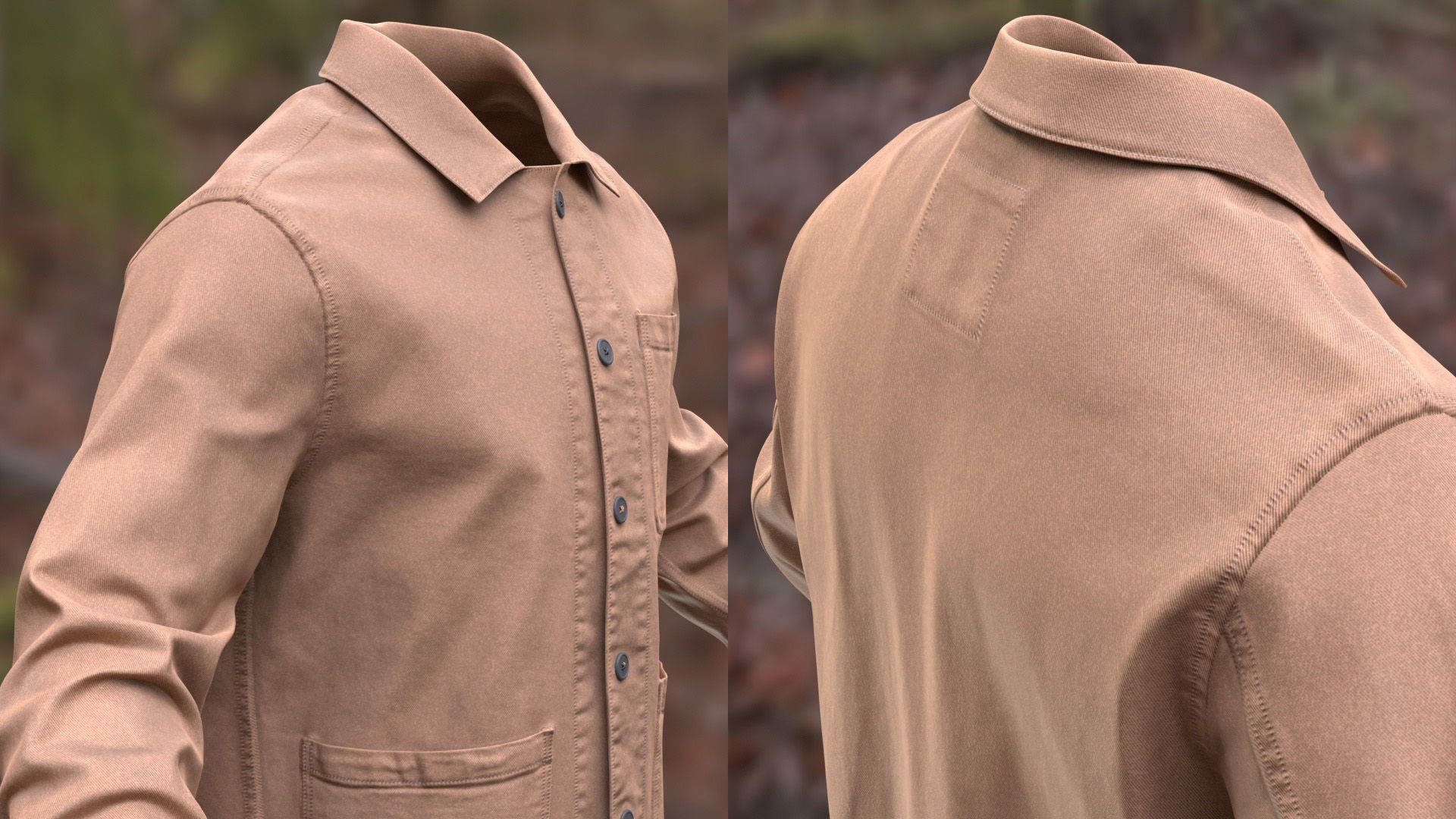 Overshirt 50 - All MH Bodies and UE5 Skeletons - Rigged Low-poly 3D model_13