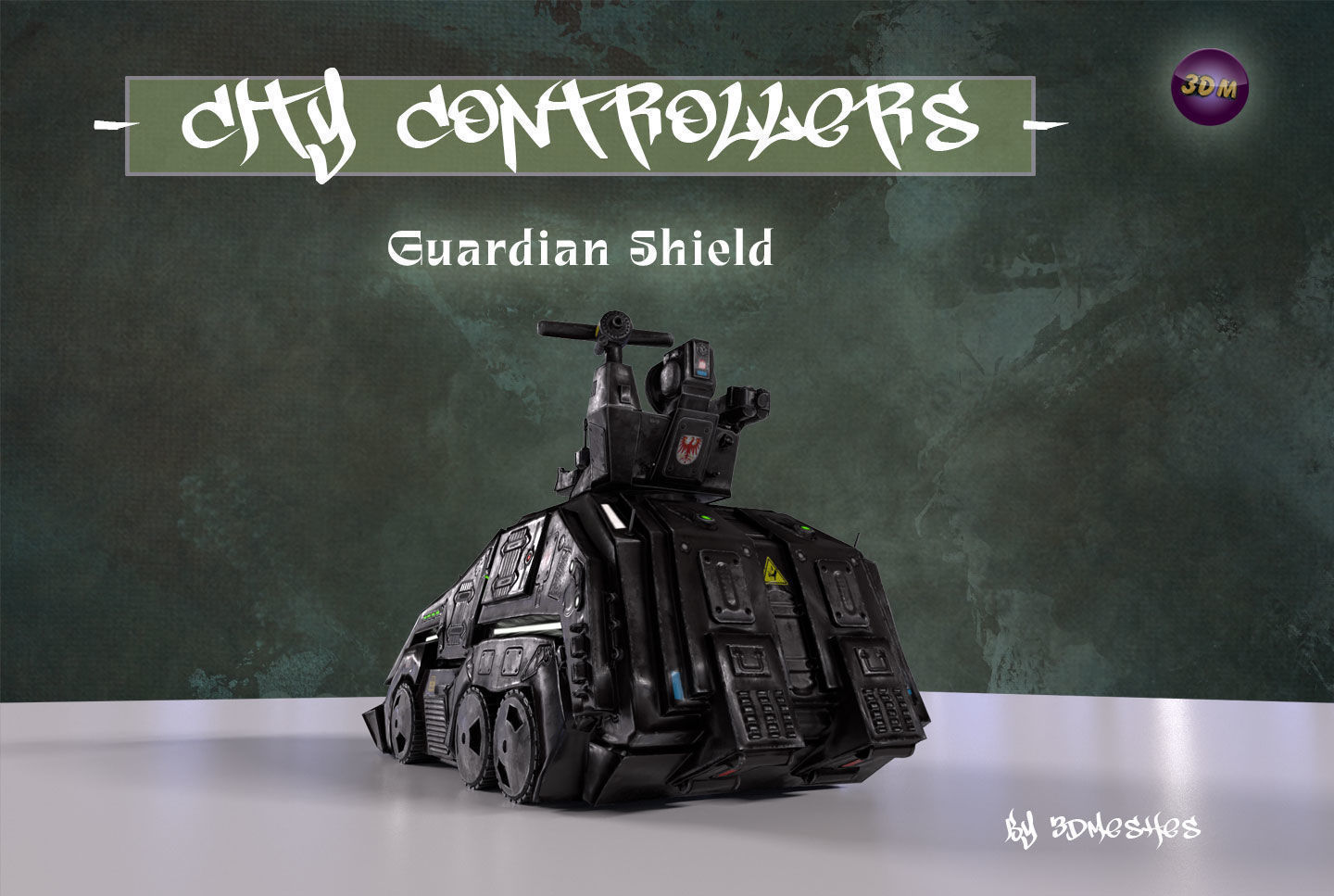 CITY CONTROLLERS - Guardian Shield - PBR lowpoly Low-poly 3D model_22