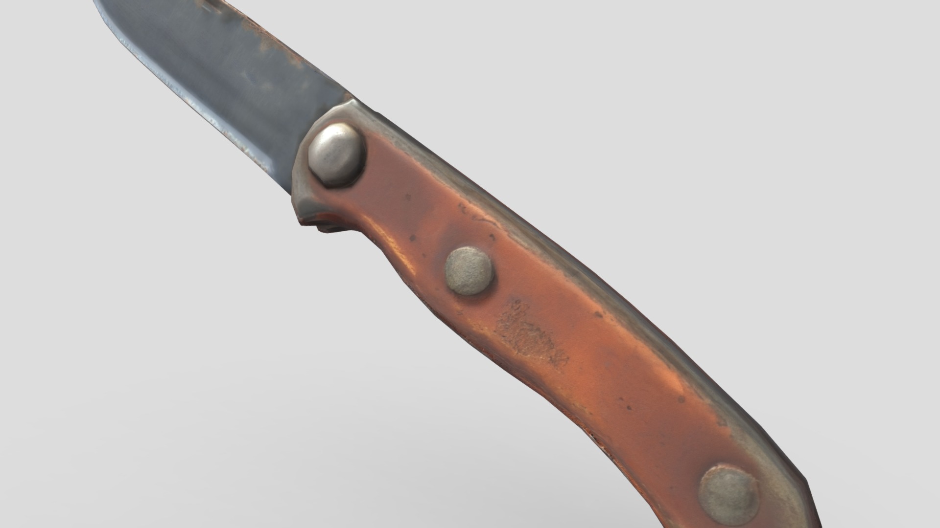 Pocket Knife Low-poly 3D model_9