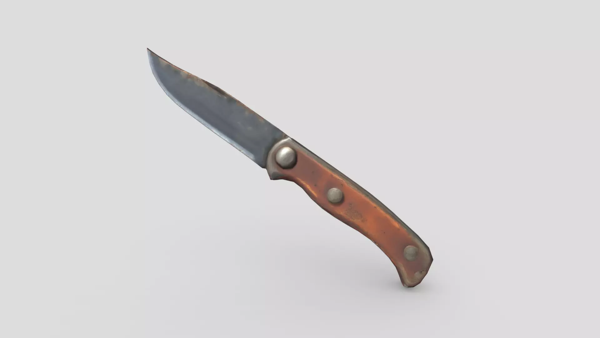 Pocket Knife Low-poly 3D model_0