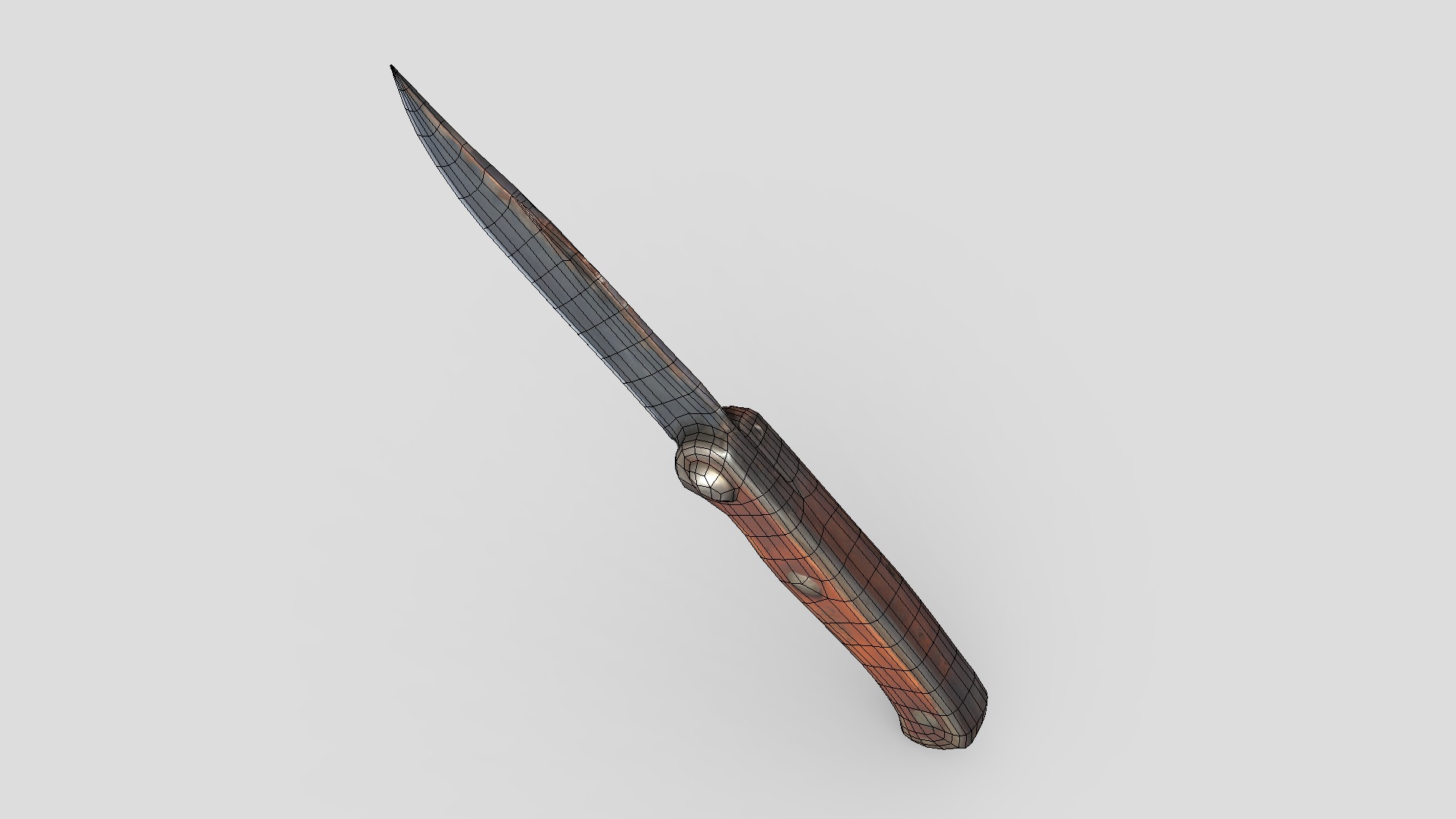 Pocket Knife Low-poly 3D model_4