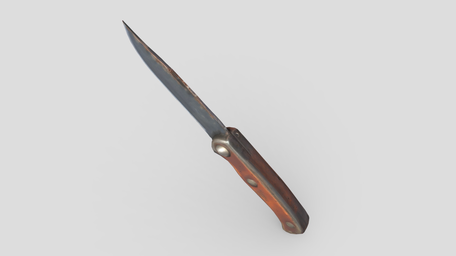 Pocket Knife Low-poly 3D model_3