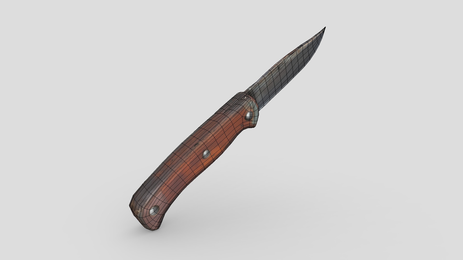 Pocket Knife Low-poly 3D model_6
