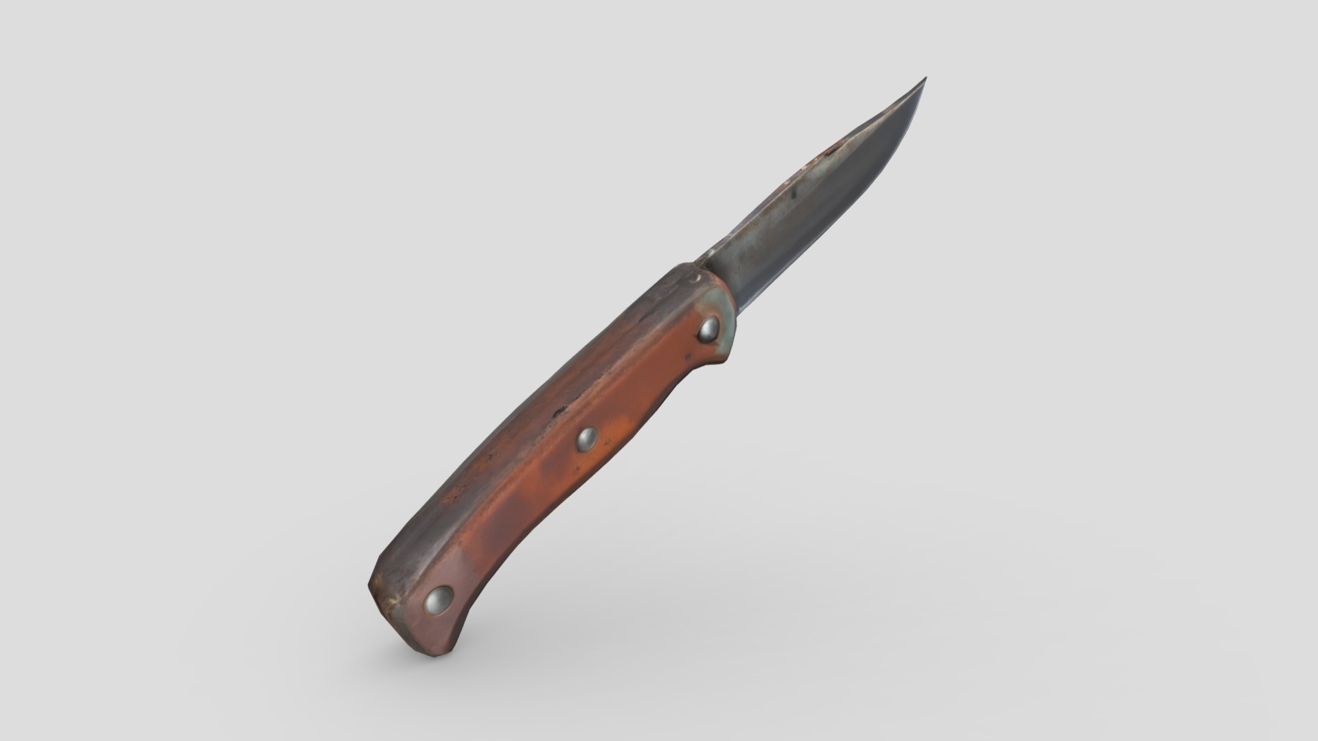Pocket Knife Low-poly 3D model_5