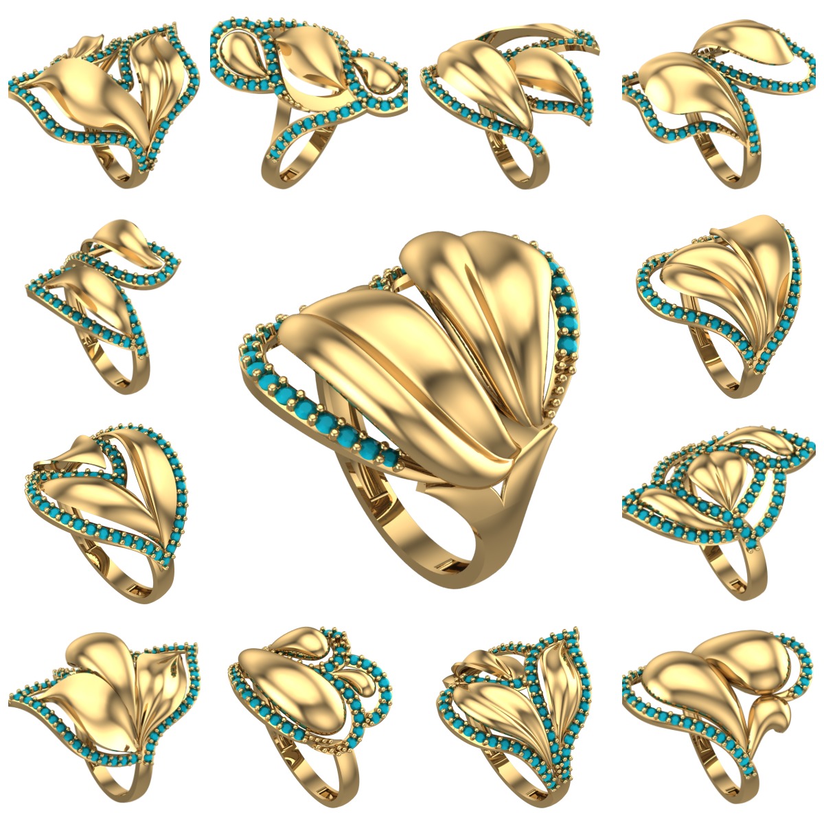 STONE WAX COLLECTION-20 PCS- 3D print model_1