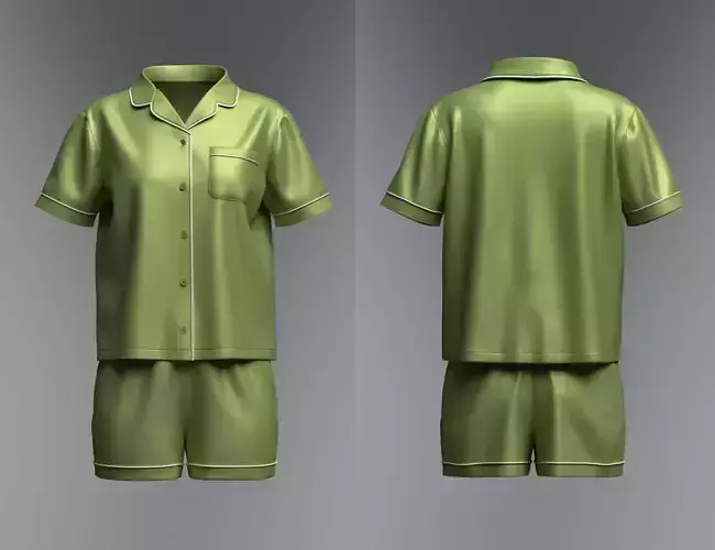 Female Night Dress 3D Model