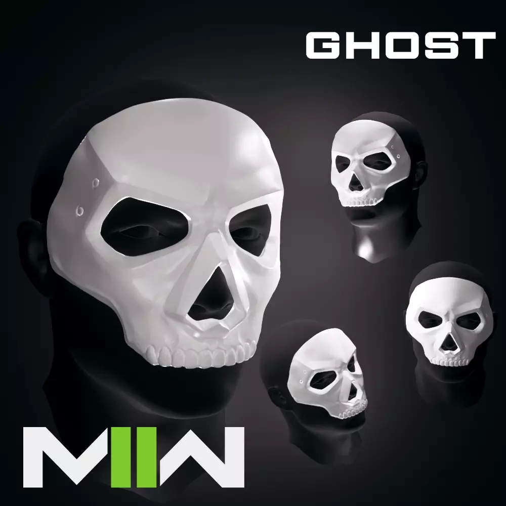 GHOST MASK CODMW2 SIMON RILEY 3D print model_0