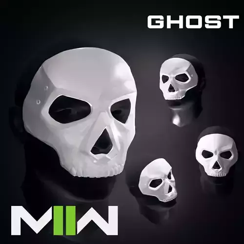 GHOST MASK CODMW2 SIMON RILEY 3D print model
