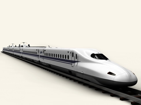 Shinkansen N700 3D model_11