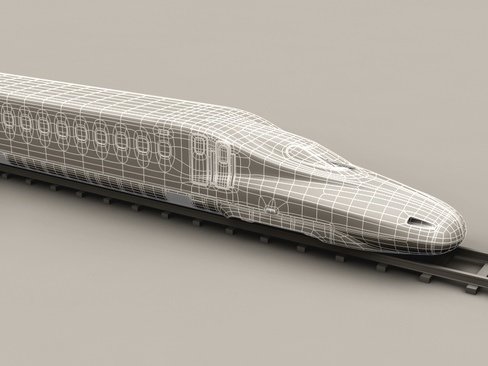 Shinkansen N700 3D model_13