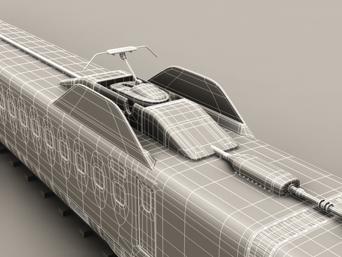Shinkansen N700 3D model_22
