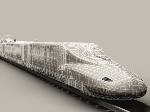 Shinkansen N700 3D model_17