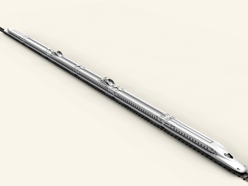Shinkansen N700 3D model_12