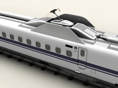 Shinkansen N700 3D model_10