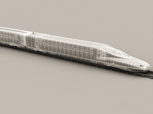 Shinkansen N700 3D model_16