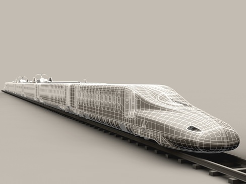 Shinkansen N700 3D model_25