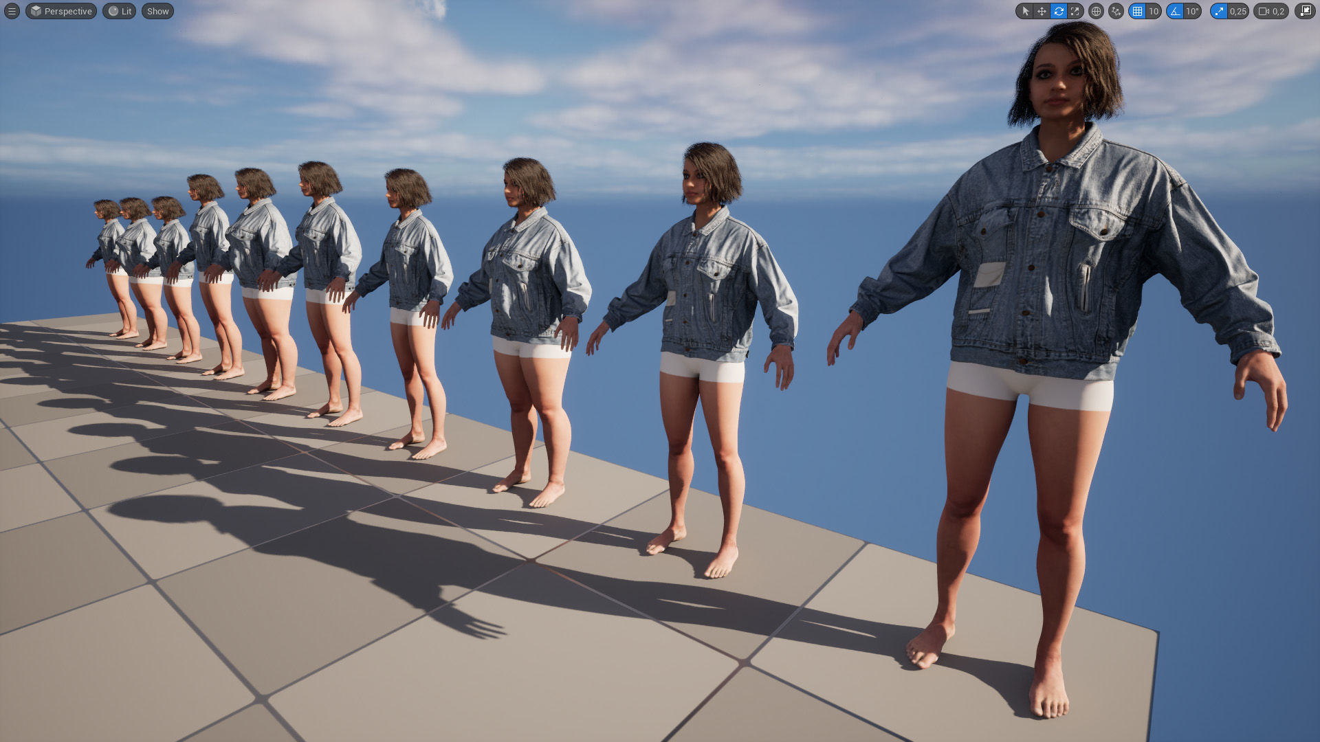Jacket 47 - All MH Bodies and UE5 Skeletons - Rigged Low-poly 3D model_17