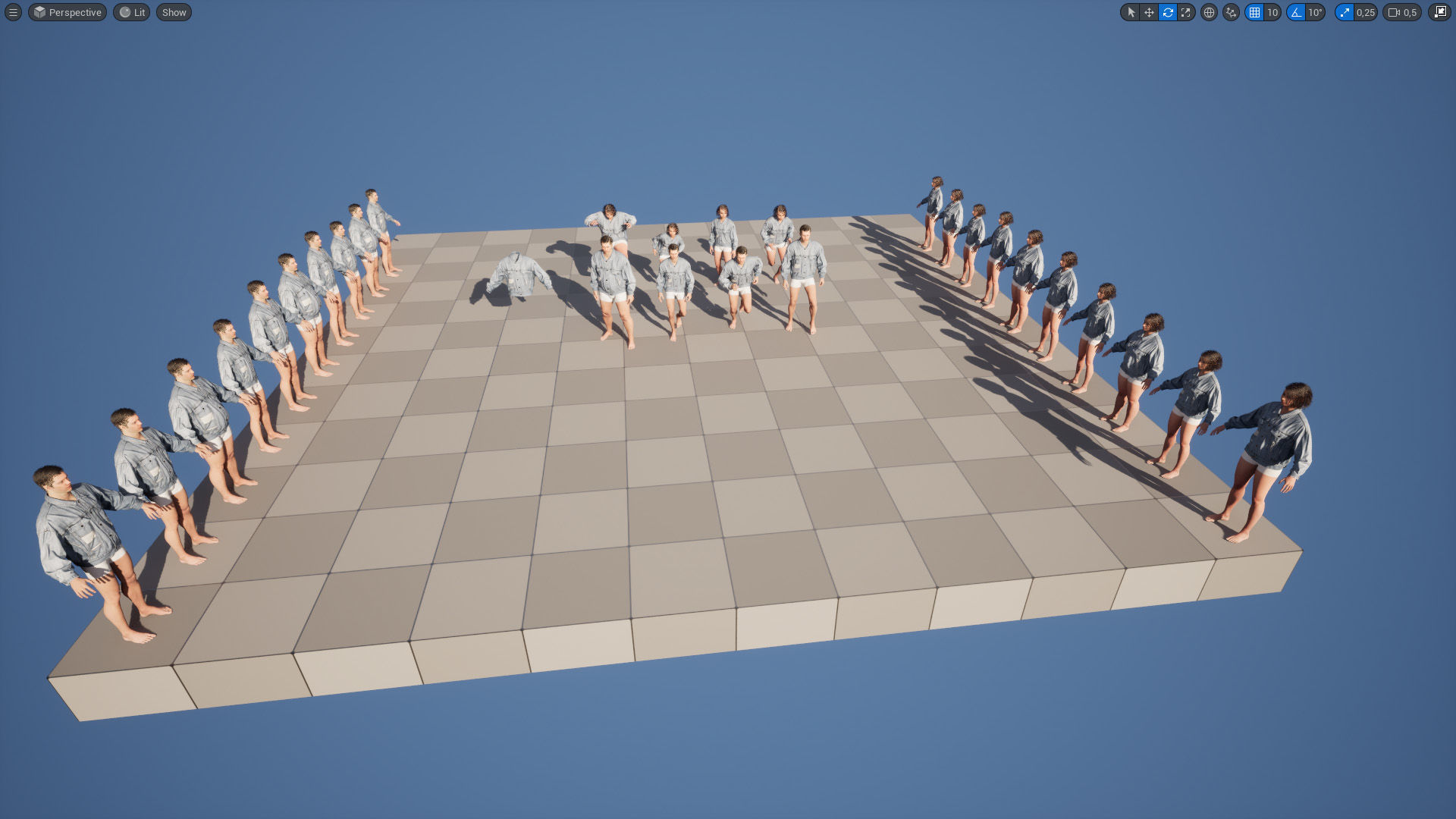 Jacket 47 - All MH Bodies and UE5 Skeletons - Rigged Low-poly 3D model_5