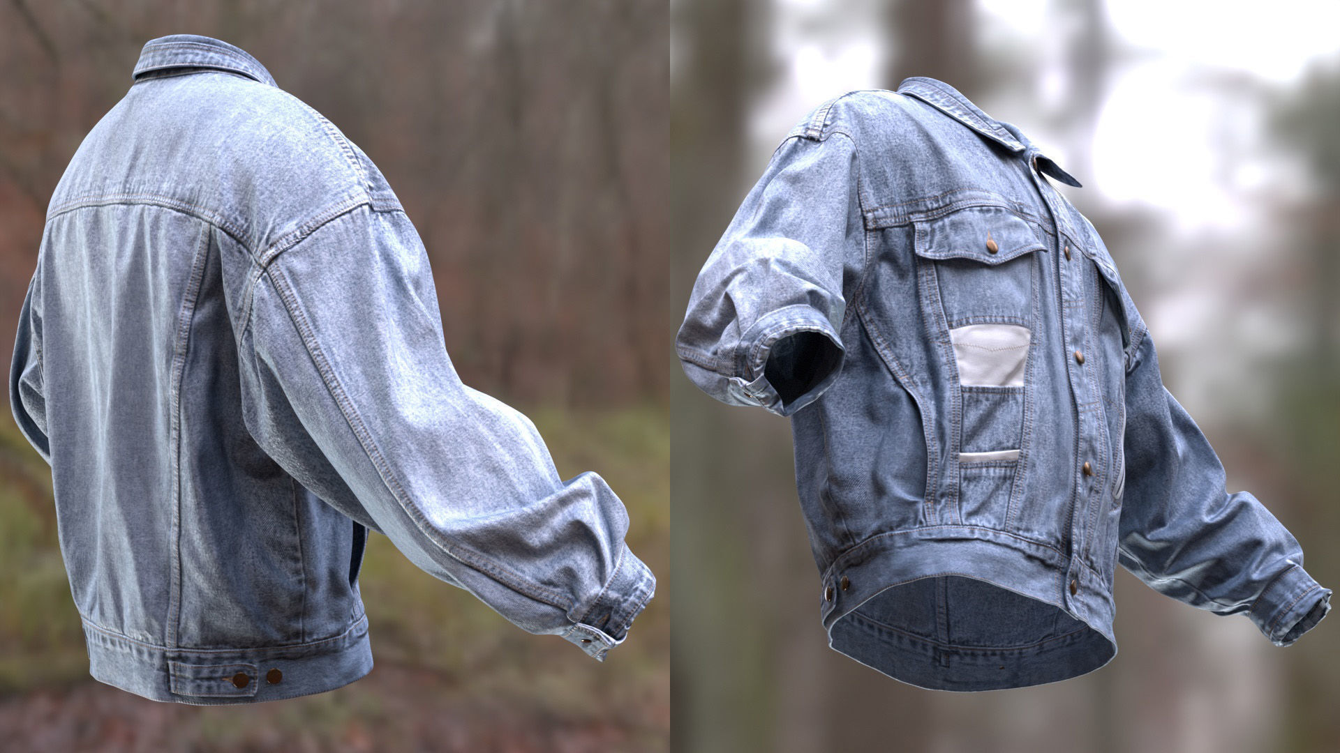 Jacket 47 - All MH Bodies and UE5 Skeletons - Rigged Low-poly 3D model_8