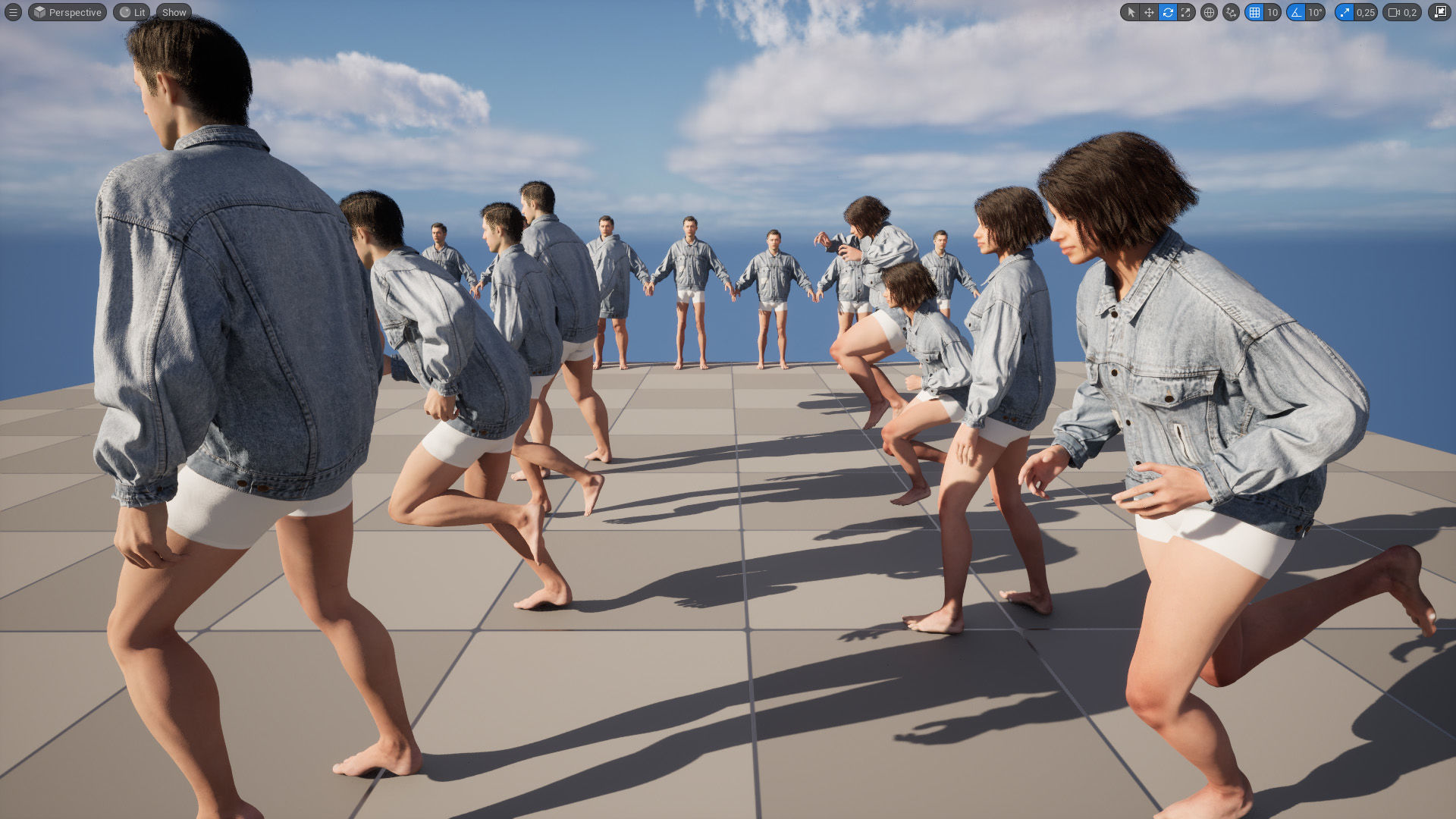 Jacket 47 - All MH Bodies and UE5 Skeletons - Rigged Low-poly 3D model_18