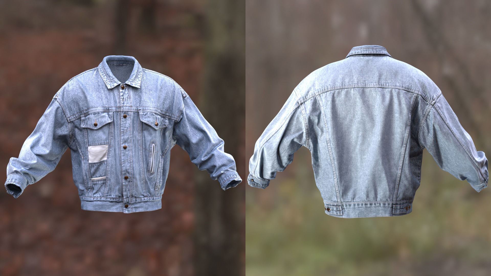 Jacket 47 - All MH Bodies and UE5 Skeletons - Rigged Low-poly 3D model_6