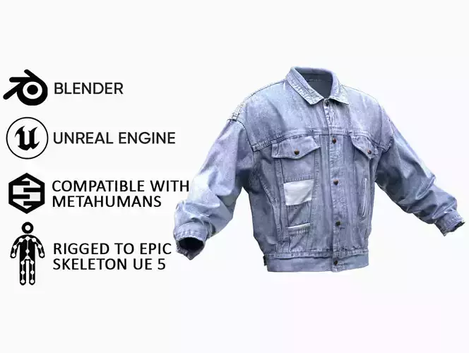 Jacket 47 - All MH Bodies and UE5 Skeletons - Rigged