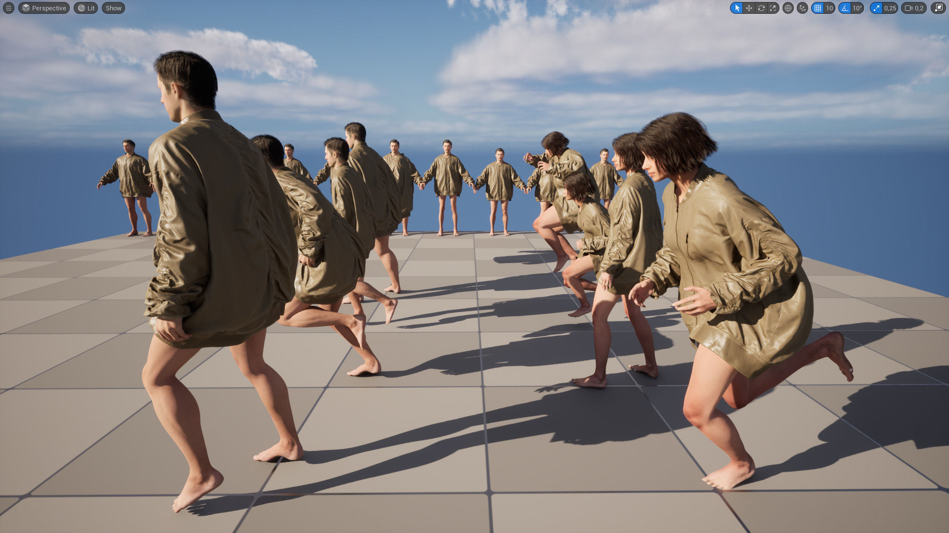 Jacket 46 - All MH Bodies and UE5 Skeletons - Rigged Low-poly 3D model_18