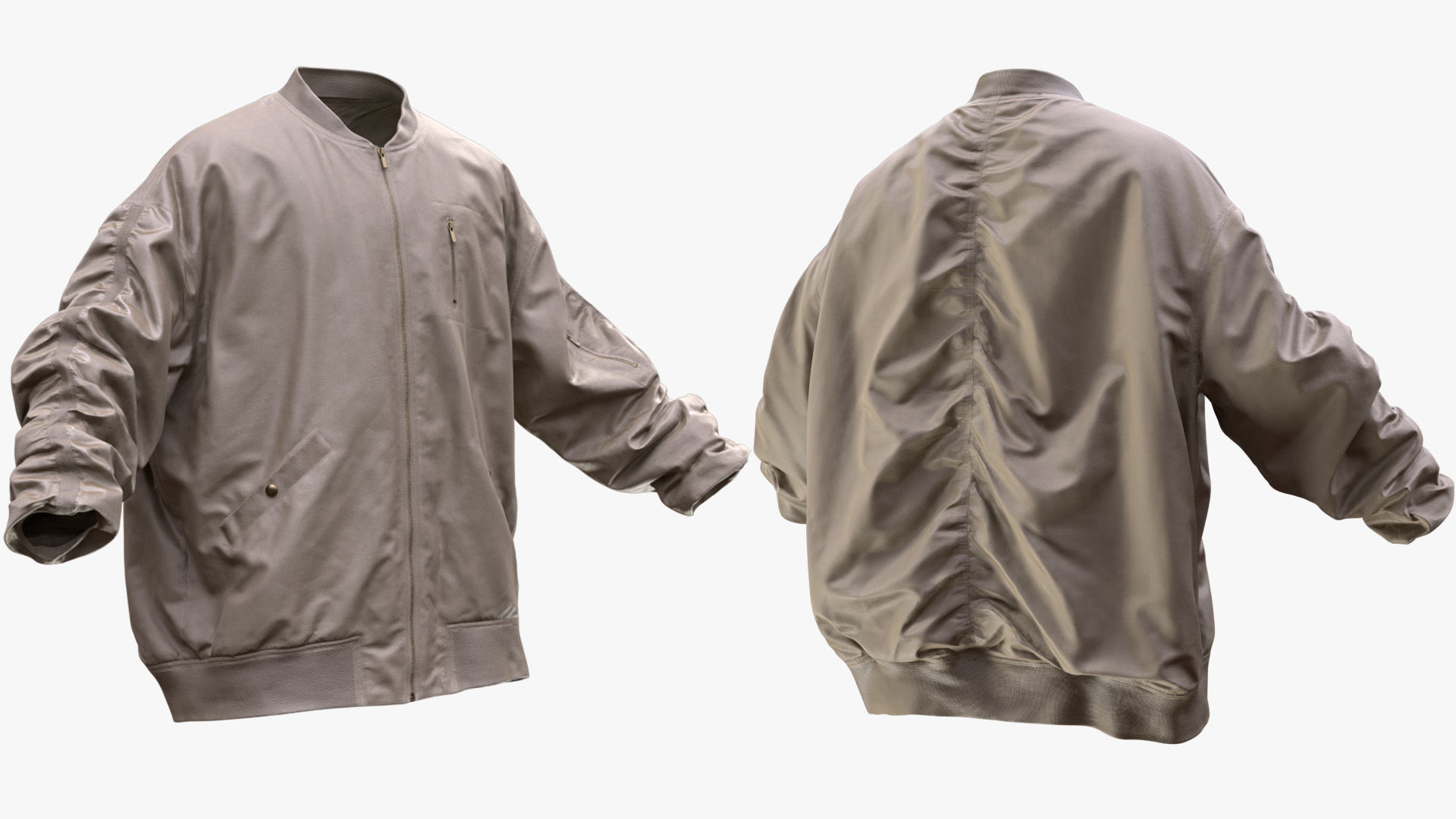 Jacket 46 - All MH Bodies and UE5 Skeletons - Rigged Low-poly 3D model_4