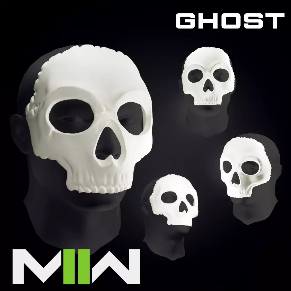 GHOST MASK CODMW2 SIMON RILEY 3D print model_0