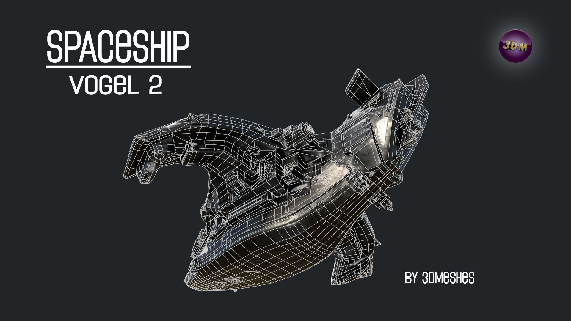 Spaceship - Vogel 2 - PBR lowpoly Low-poly 3D model_16