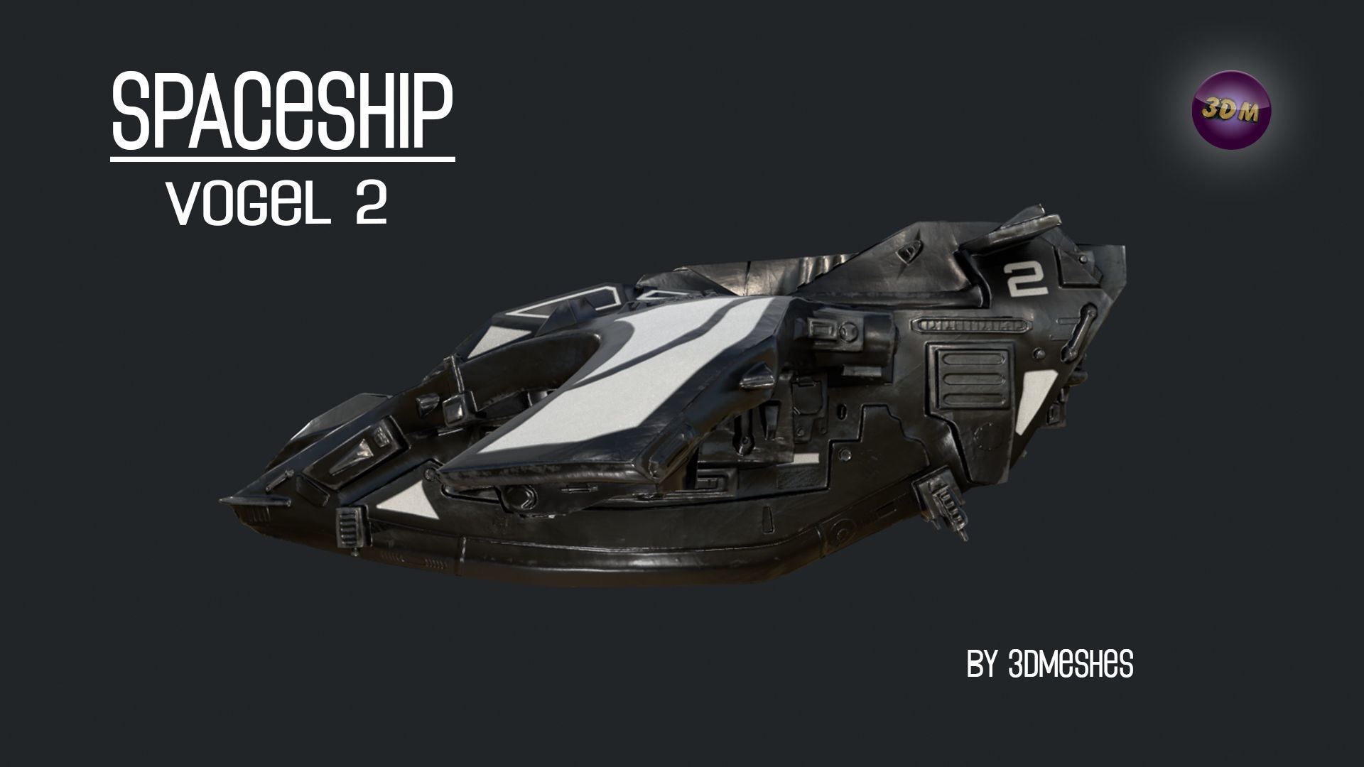 Spaceship - Vogel 2 - PBR lowpoly Low-poly 3D model_13