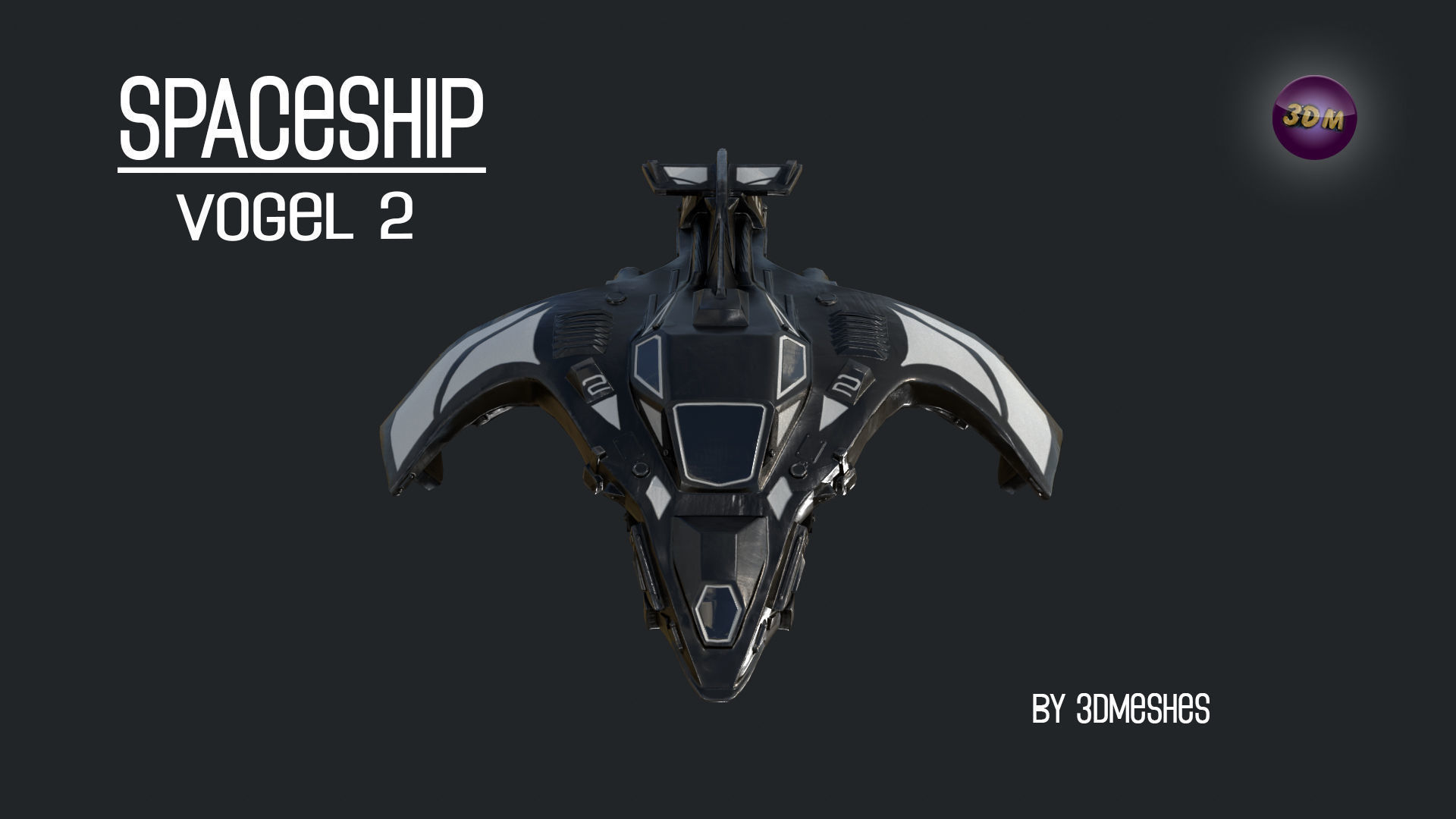 Spaceship - Vogel 2 - PBR lowpoly Low-poly 3D model_11