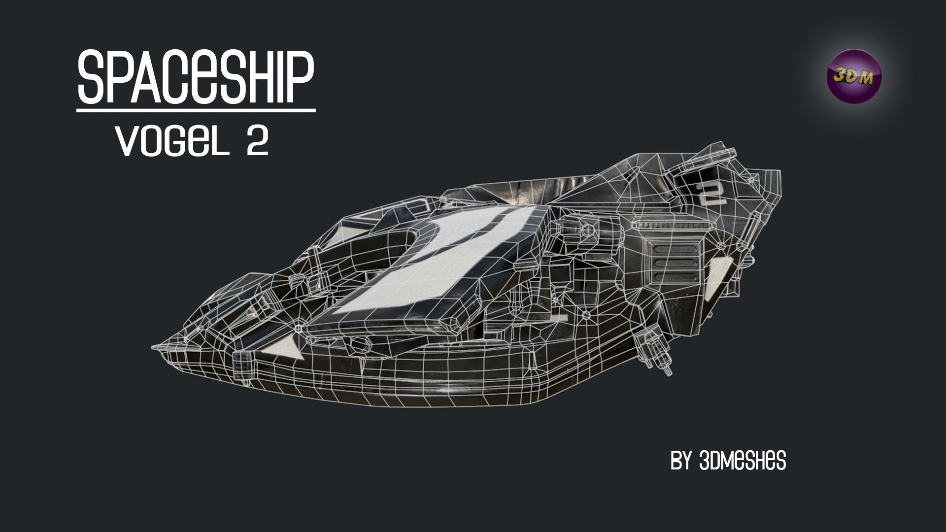 Spaceship - Vogel 2 - PBR lowpoly Low-poly 3D model_14
