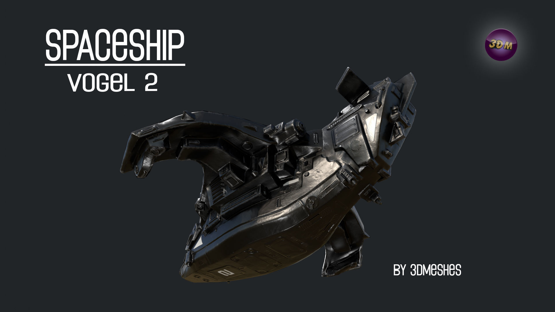 Spaceship - Vogel 2 - PBR lowpoly Low-poly 3D model_15