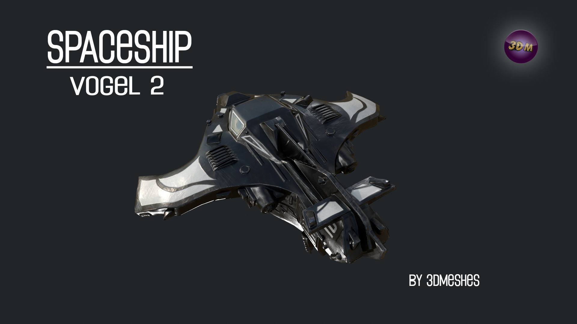 Spaceship - Vogel 2 - PBR lowpoly Low-poly 3D model_5