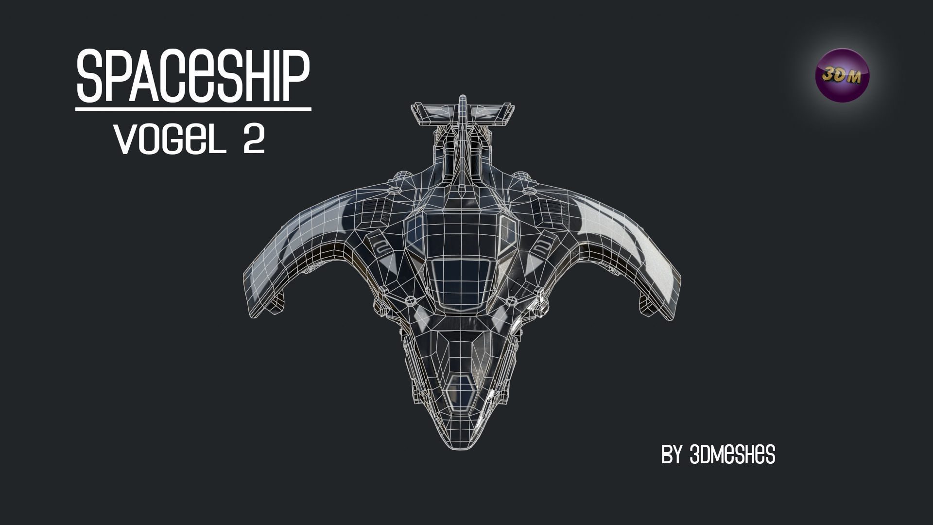 Spaceship - Vogel 2 - PBR lowpoly Low-poly 3D model_12