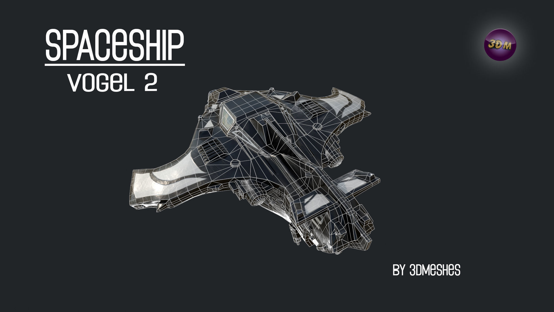 Spaceship - Vogel 2 - PBR lowpoly Low-poly 3D model_6