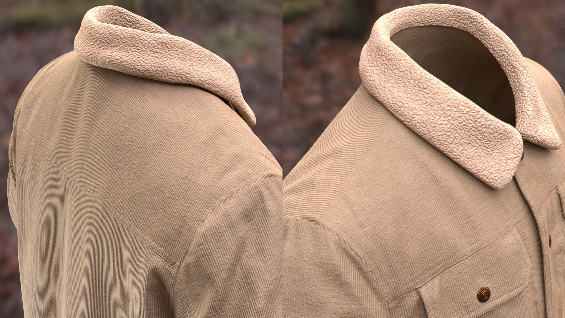 Jacket 44 - All MH Bodies and UE5 Skeletons - Rigged Low-poly 3D model_13