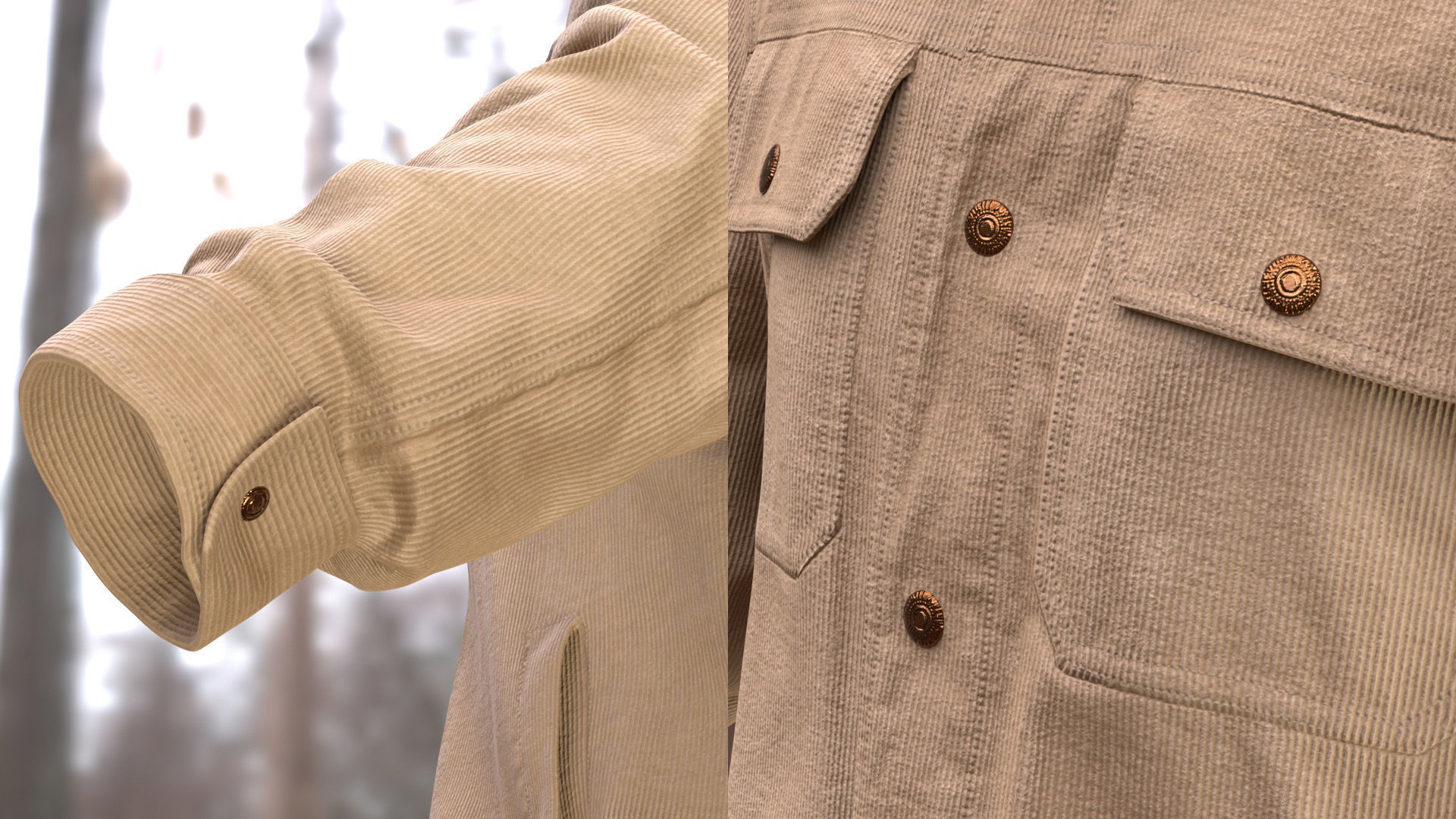 Jacket 44 - All MH Bodies and UE5 Skeletons - Rigged Low-poly 3D model_14