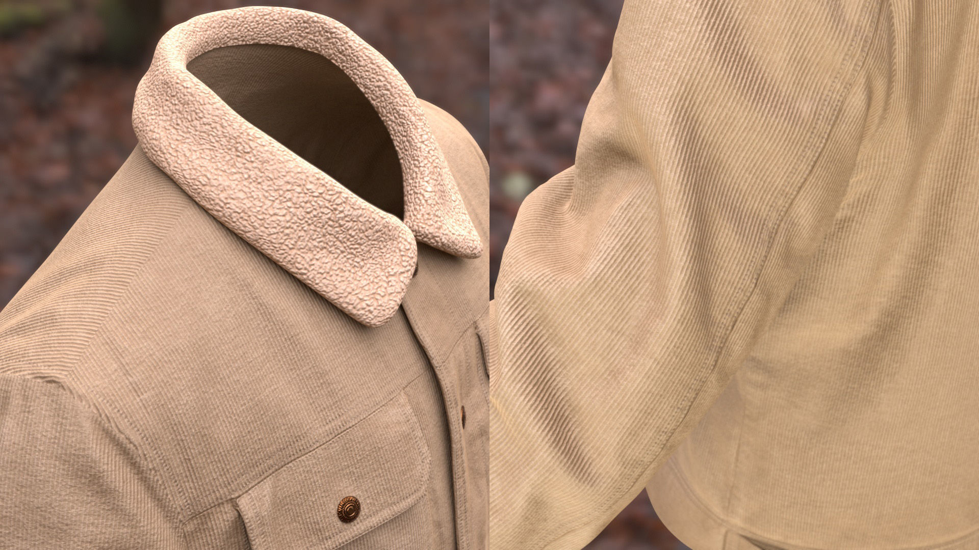 Jacket 44 - All MH Bodies and UE5 Skeletons - Rigged Low-poly 3D model_10