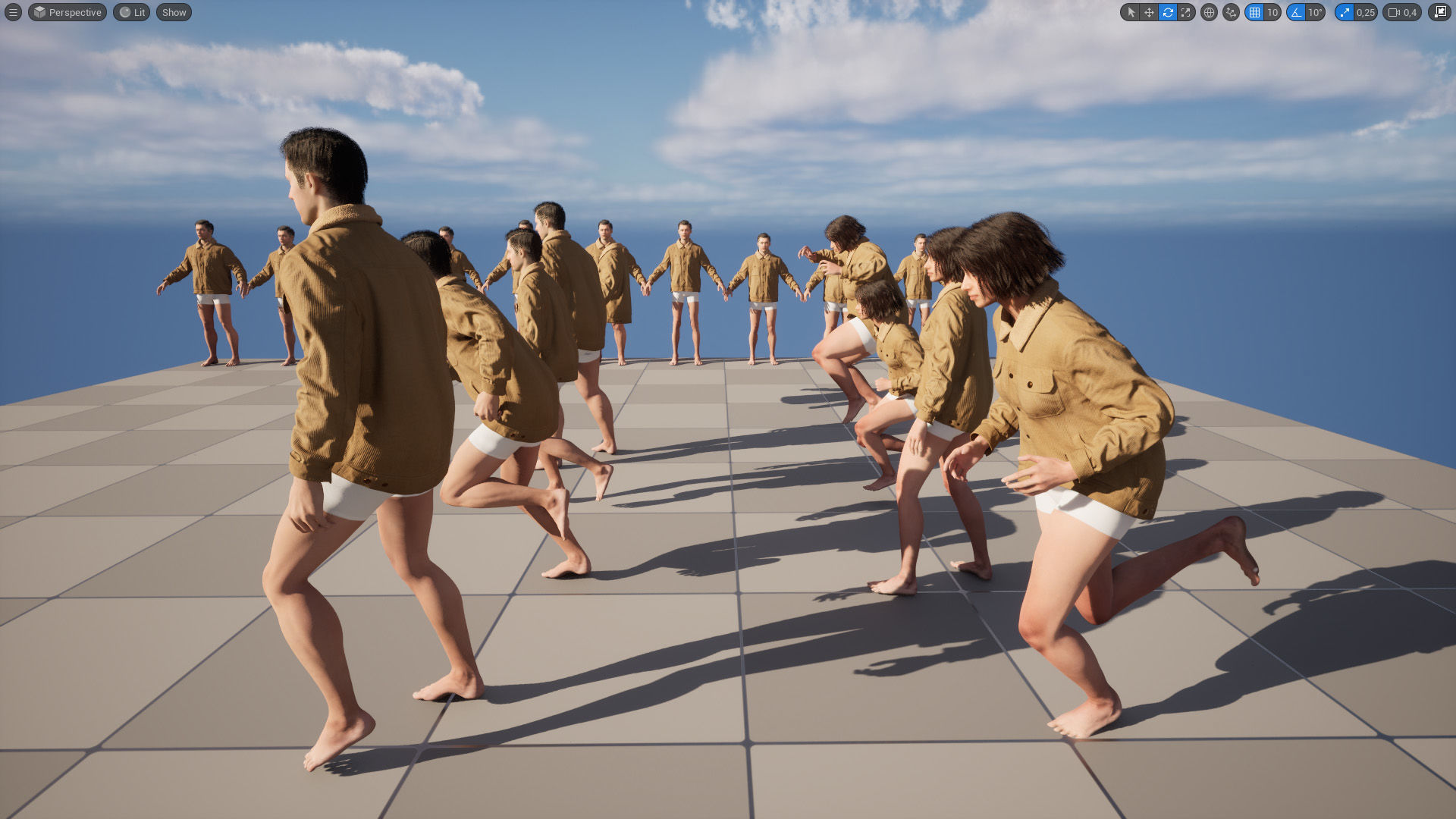 Jacket 44 - All MH Bodies and UE5 Skeletons - Rigged Low-poly 3D model_18