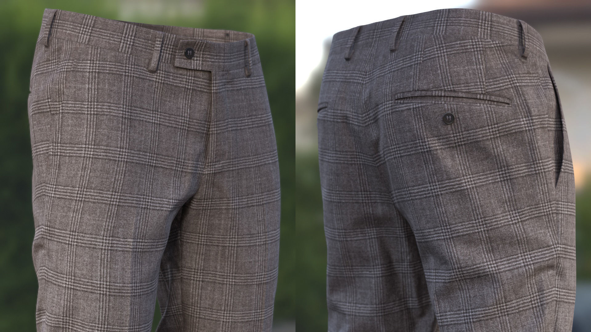 Trousers 43 - All MH Bodies and UE5 Skeletons - Rigged Low-poly 3D model_8