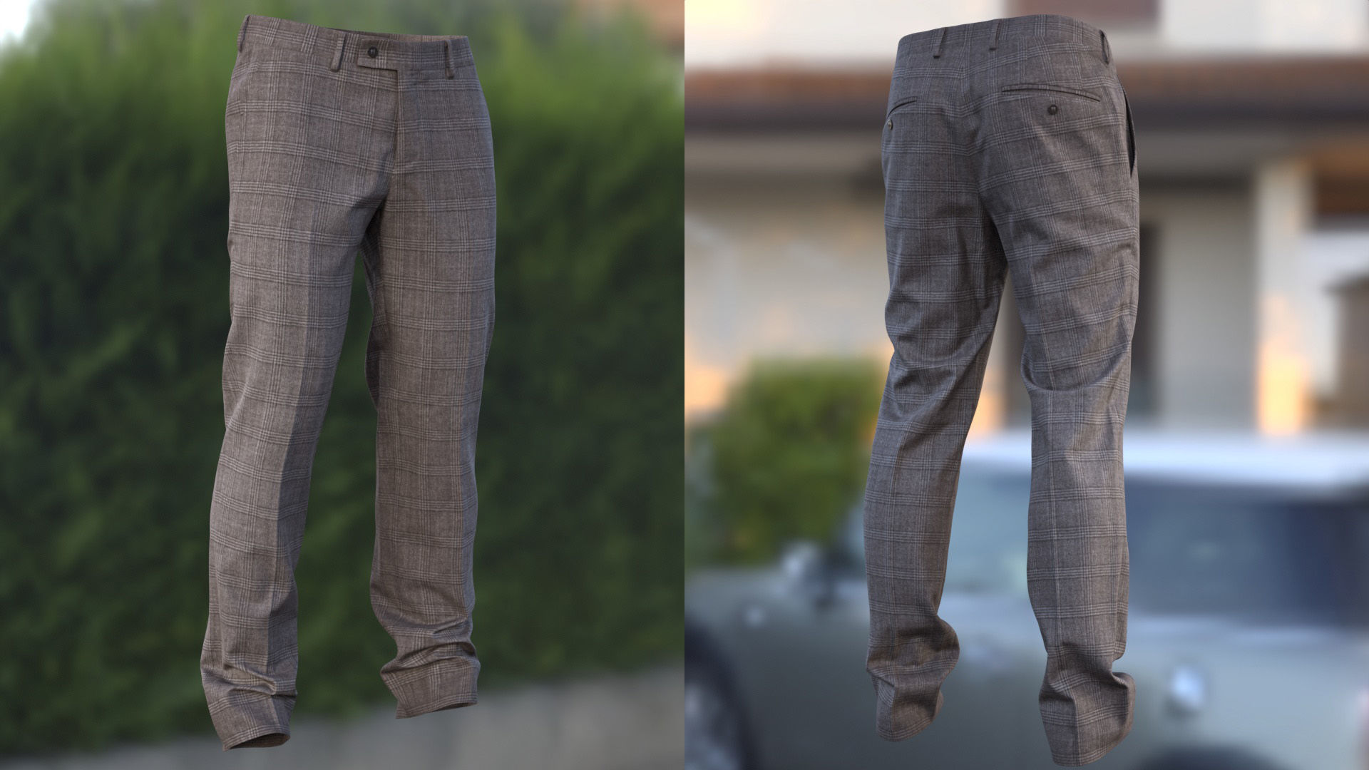 Trousers 43 - All MH Bodies and UE5 Skeletons - Rigged Low-poly 3D model_6