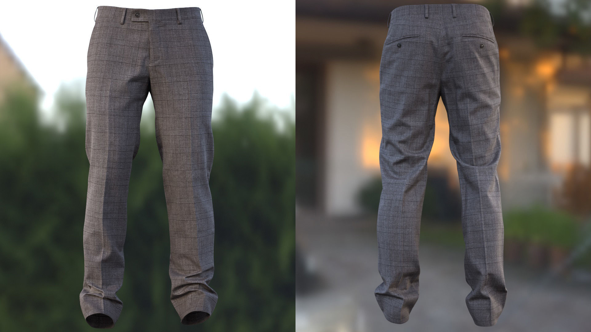 Trousers 43 - All MH Bodies and UE5 Skeletons - Rigged Low-poly 3D model_7