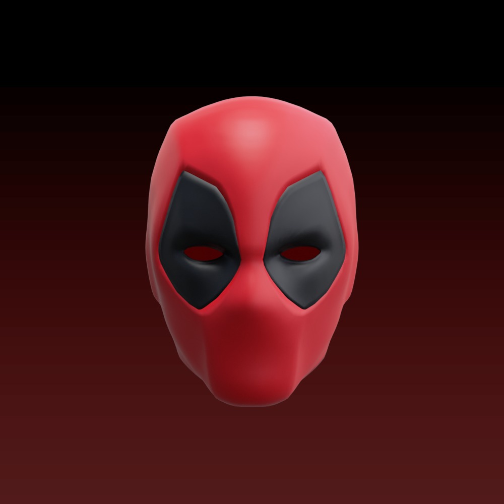 DEADPOOL FULL MASK 3D print model_1