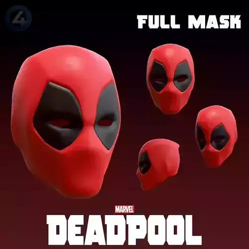 DEADPOOL FULL MASK 3D print model