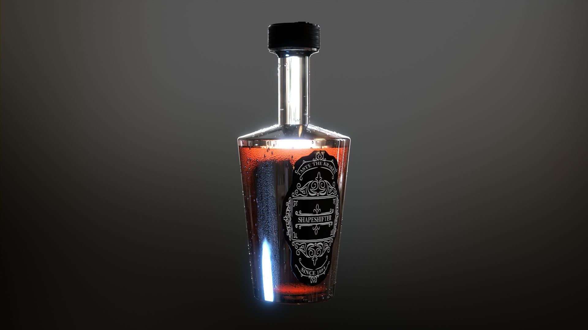 12 Bottle Pack Low-poly 3D model_12