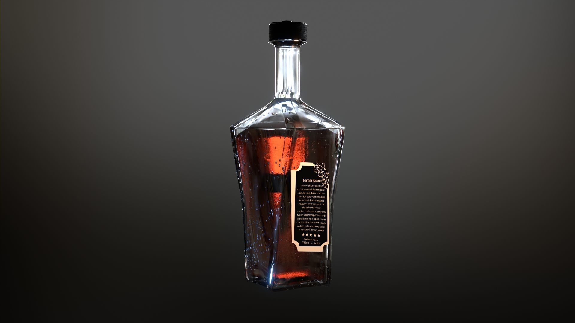 12 Bottle Pack Low-poly 3D model_11